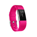 Cinturino sportivo regolabile con motivo diamante per FITBIT Charge 2, dimensioni: S, 10,5x8,5 cm, S
