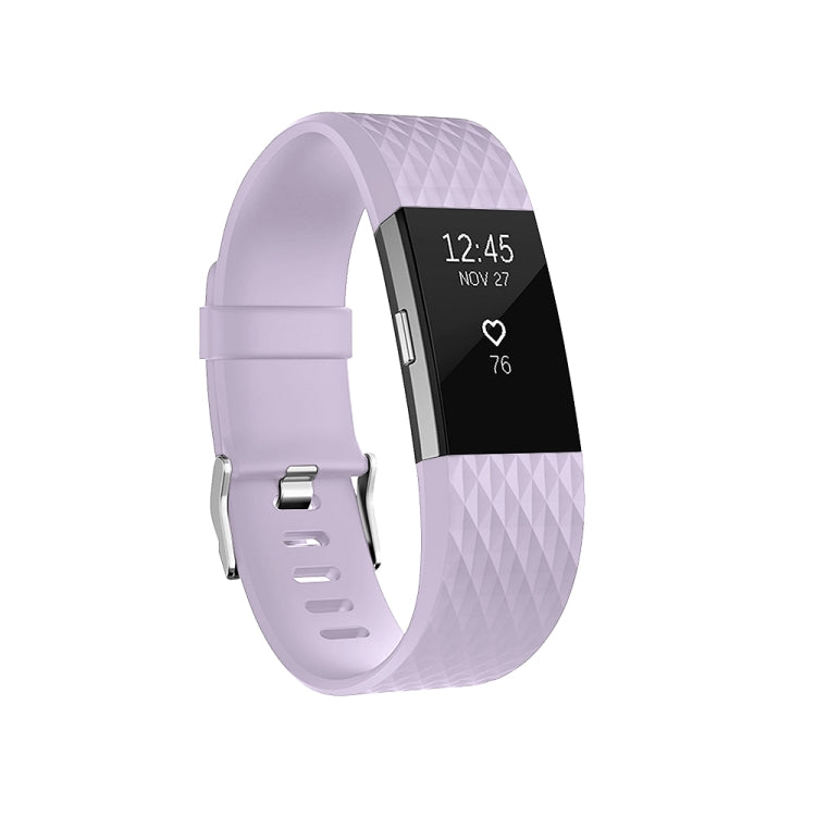 Cinturino sportivo regolabile con motivo diamante per FITBIT Charge 2, dimensioni: L, 12,5x8,5 cm, L