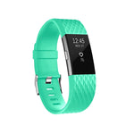 Cinturino sportivo regolabile con motivo diamante per FITBIT Charge 2, dimensioni: L, 12,5x8,5 cm, L