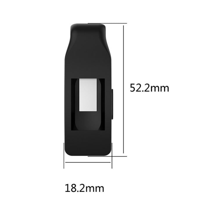 Custodia protettiva con bottone a clip in silicone per smartwatch per Fitbit Inspire / Inspire HR / Ace 2