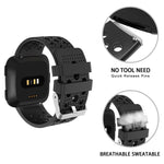 Cinturino per orologio Smart Watch con foro circolare di ventilazione per Fitbit Versa