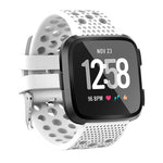 Cinturino per orologio Smart Watch con foro circolare di ventilazione per Fitbit Versa