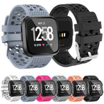 Cinturino per orologio Smart Watch con foro circolare di ventilazione per Fitbit Versa
