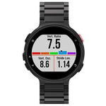 Cinturino universale per orologio intelligente con tre strisce di acciaio per Garmin Forerunner 220/230/235/630/620/735
