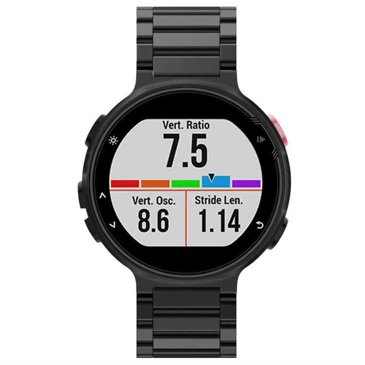 Cinturino universale per orologio intelligente con tre strisce di acciaio per Garmin Forerunner 220/230/235/630/620/735