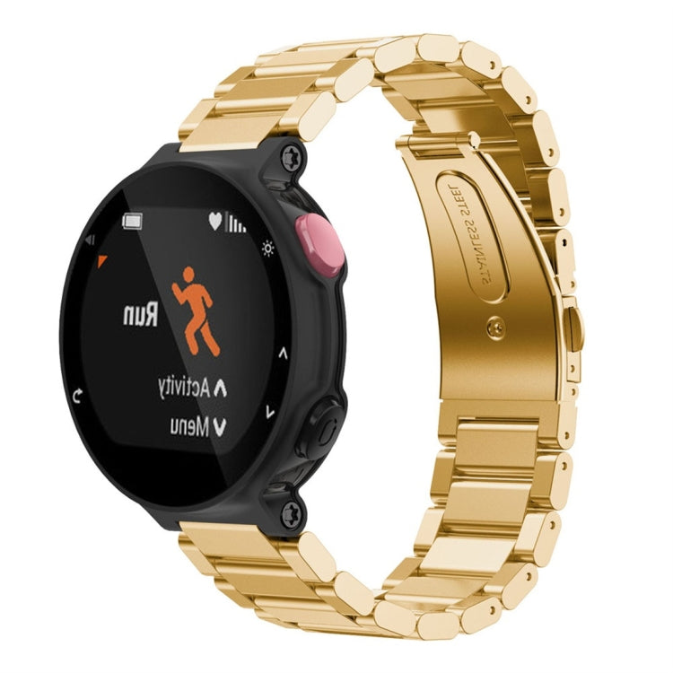 Cinturino universale per orologio intelligente con tre strisce di acciaio per Garmin Forerunner 220/230/235/630/620/735
