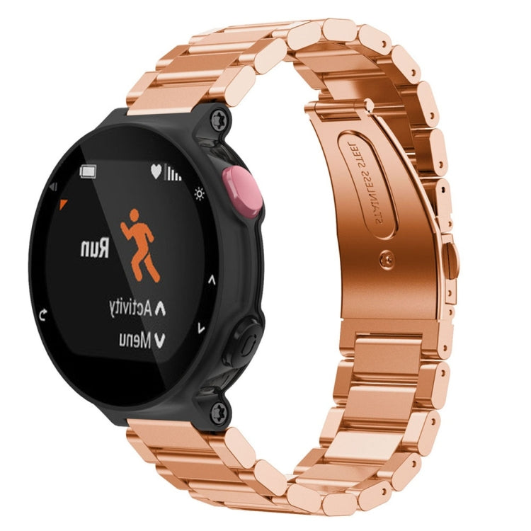 Cinturino universale per orologio intelligente con tre strisce di acciaio per Garmin Forerunner 220/230/235/630/620/735