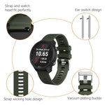 Cinturino in silicone Smart Watch per Garmin Forerunner 245