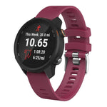 Cinturino in silicone Smart Watch per Garmin Forerunner 245