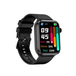 ET210 Schermo IPS da 1,91 pollici IP67 Orologio intelligente con cinturino in silicone impermeabile, supporto monitoraggio della temperatura corporea / ECG, ET210