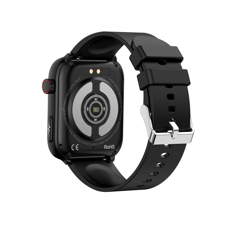 ET210 Schermo IPS da 1,91 pollici IP67 Orologio intelligente con cinturino in silicone impermeabile, supporto monitoraggio della temperatura corporea / ECG, ET210
