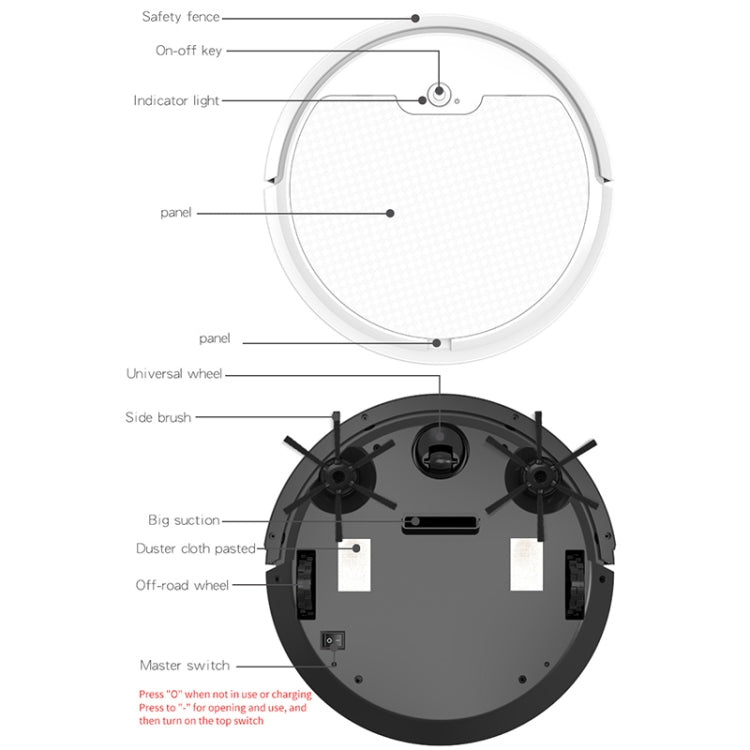 BOWAI OB8S Smart Route Charging Sweeping Robot for Home Use, OB8S (Black), OB8S (White)