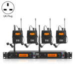 Trasmettitore wireless XTUGA IEM1200 con 4 bodypack UHF