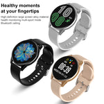 Lokmat T2 Pro Orologio intelligente impermeabile con touch screen IPS da 1,28 pollici, supporto per cardiofrequenzimetro/pressione sanguigna