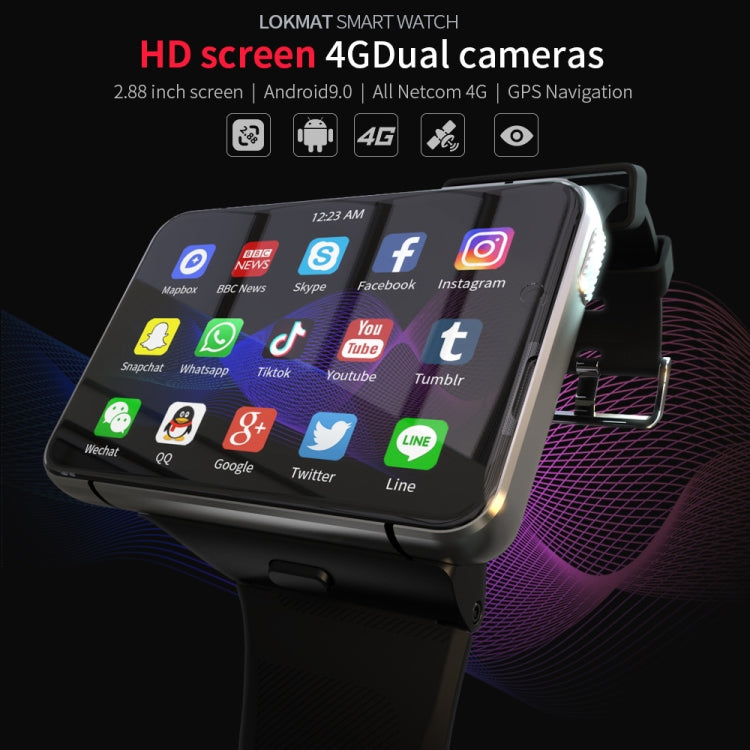 Smartwatch LOKMAT APPLLP Max 4G 2,88" Android 9.0