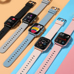 LOKMAT P8 Orologio intelligente per la salute impermeabile con schermo da 1,4 pollici, contapassi/sonno/monitor della frequenza cardiaca