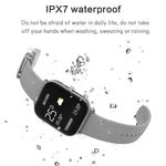 LOKMAT P8 Orologio intelligente per la salute impermeabile con schermo da 1,4 pollici, contapassi/sonno/monitor della frequenza cardiaca