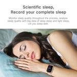 LOKMAT P8 Orologio intelligente per la salute impermeabile con schermo da 1,4 pollici, contapassi/sonno/monitor della frequenza cardiaca