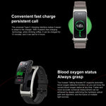 Braccialetto intelligente originale Huawei TalkBand B7, schermo da 1,53 pollici, supporto chiamata Bluetooth / frequenza cardiaca / ossigeno nel sangue / monitoraggio del sonno