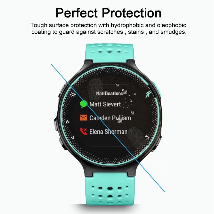 2 PZ ENKAY Hat-Prince per Garmin Forerunner 235 Smart Watch 0,2 mm 9H Durezza superficiale 2.15D Pellicola per schermo in vetro temperato antideflagrante