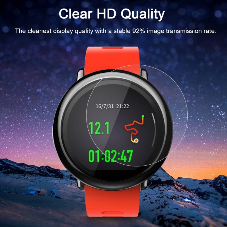 2 PZ ENKAY Hat-Prince per Xiaomi Huami AMAZFIT Smart Watch 0.2mm 9H Durezza superficiale 2.15D Pellicola per schermo in vetro temperato antideflagrante