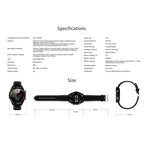 Smartwatch con cinturino in silicone impermeabile IP68 DT28 da 1,54 pollici Bluetooth 4.2, supporto promemoria chiamate in arrivo / monitoraggio della pressione arteriosa / pagamento dell'orologio