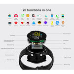 Smartwatch con cinturino in silicone impermeabile IP68 DT28 da 1,54 pollici Bluetooth 4.2, supporto promemoria chiamate in arrivo / monitoraggio della pressione arteriosa / pagamento dell'orologio