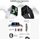 Orologio intelligente originale Xiaomi Mi Band 8 Pro Global da 1,74 pollici AMOLED a colori 5ATM impermeabile, supporto GPS / NFC / frequenza cardiaca