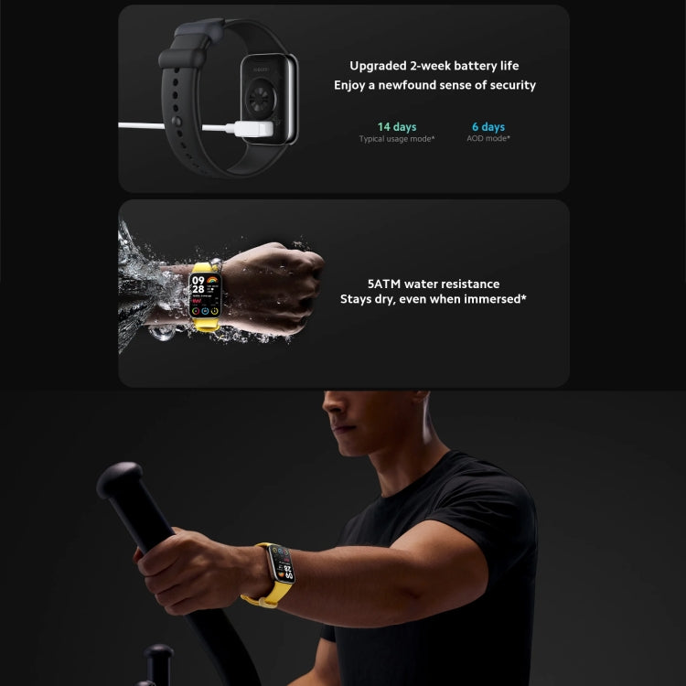 Orologio intelligente originale Xiaomi Mi Band 8 Pro Global da 1,74 pollici AMOLED a colori 5ATM impermeabile, supporto GPS / NFC / frequenza cardiaca
