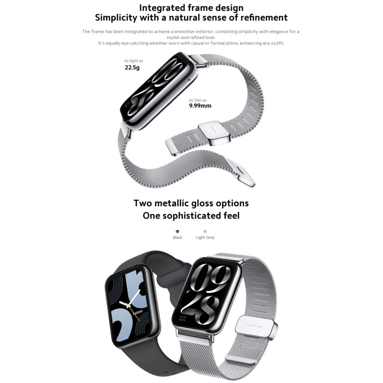 Orologio intelligente originale Xiaomi Mi Band 8 Pro Global da 1,74 pollici AMOLED a colori 5ATM impermeabile, supporto GPS / NFC / frequenza cardiaca