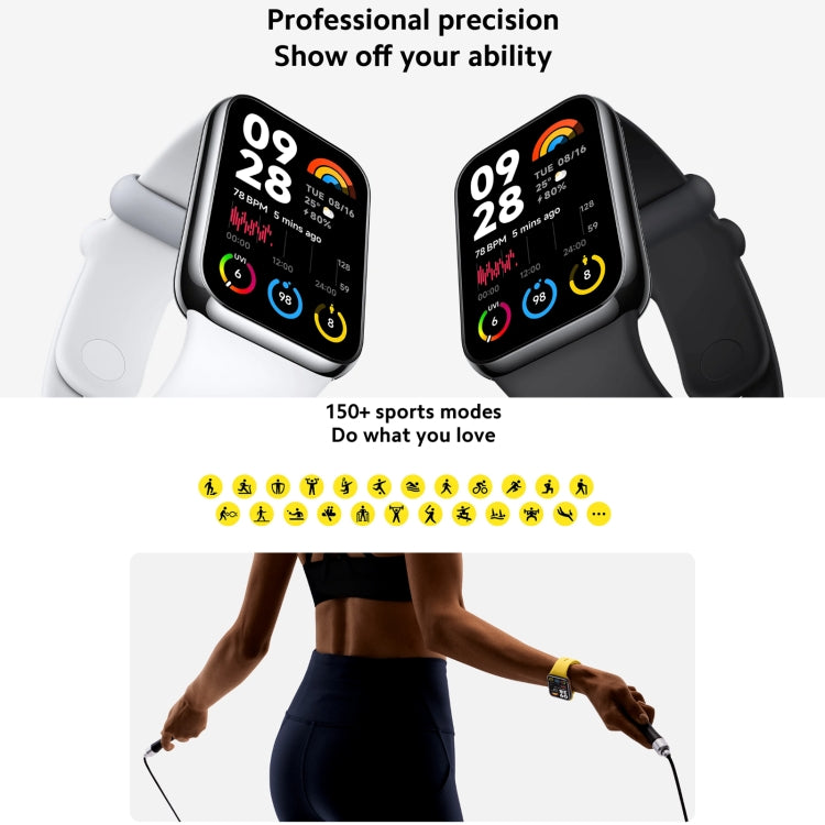 Orologio intelligente originale Xiaomi Mi Band 8 Pro Global da 1,74 pollici AMOLED a colori 5ATM impermeabile, supporto GPS / NFC / frequenza cardiaca