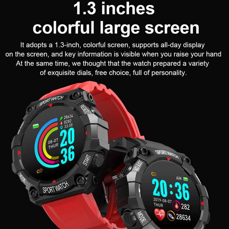 Smartwatch sportivo con schermo rotondo a colori da 1,3 pollici FD68, supporta la frequenza cardiaca/modalità multi-sport, FD68