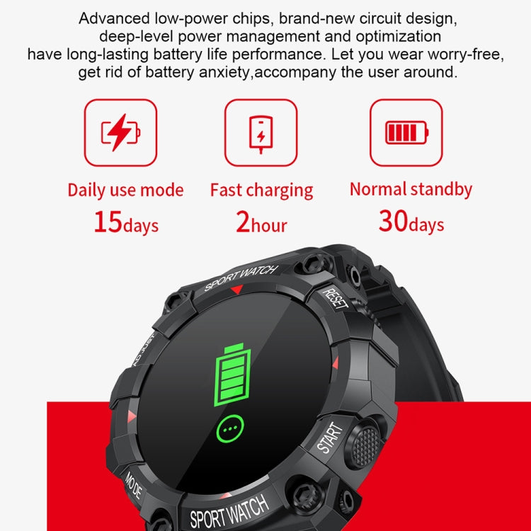 Smartwatch sportivo con schermo rotondo a colori da 1,3 pollici FD68, supporta la frequenza cardiaca/modalità multi-sport, FD68