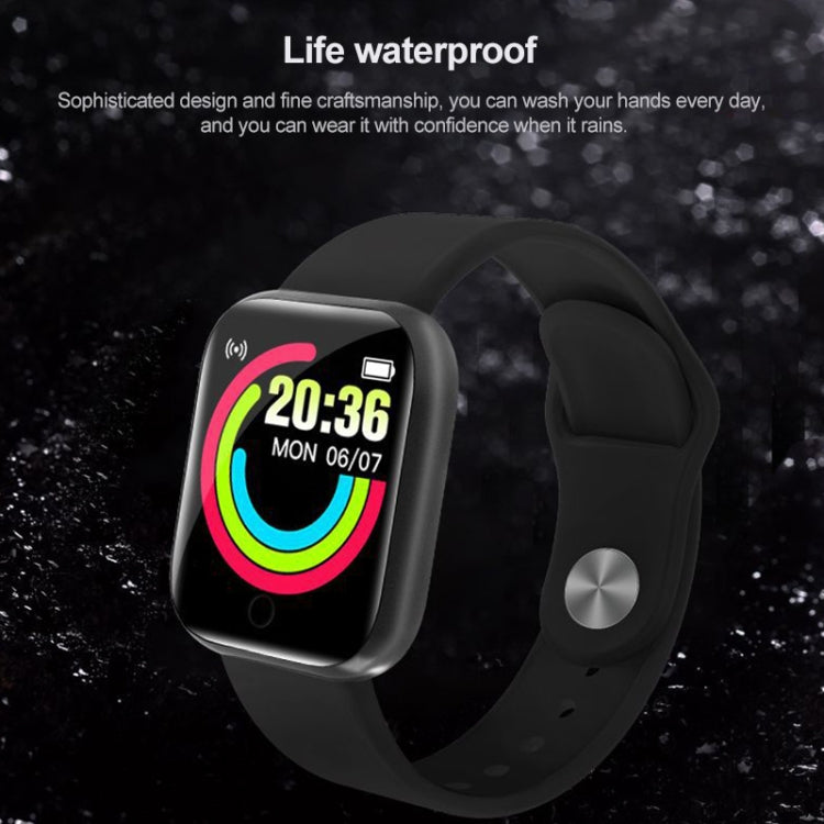 Smart Watch Y68 da 1,44 pollici, supporta il monitoraggio dell'ossigeno nel sangue della pressione sanguigna della frequenza cardiaca, Y68 Black, Y68 Pink, Y68 White, Y68 Silver Black