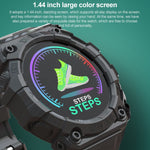 FD68S Smart Watch sportivo con schermo a colori Roud da 1,44 pollici, supporta la frequenza cardiaca/modalità multi-sport, FD68S