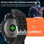 Smartwatch per sport all'aria aperta con schermo TFT da 1,28 pollici LC11, supporto impermeabile IP68 Monitoraggio della frequenza cardiaca e della pressione sanguigna