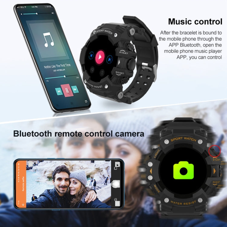 Smartwatch per sport all'aria aperta con schermo TFT da 1,28 pollici LC11, supporto impermeabile IP68 Monitoraggio della frequenza cardiaca e della pressione sanguigna