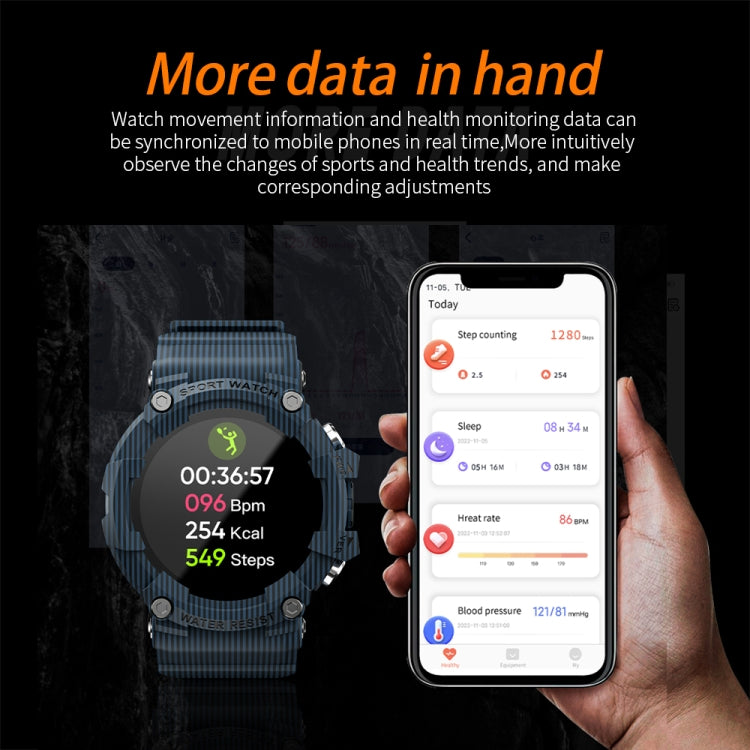 LOKMAT ATTACK 3 Orologio intelligente per fitness sportivo con schermo TFT da 1,28 pollici, supporto per chiamate Bluetooth, ATTACK 3