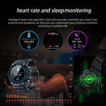 LOKMAT ATTACK 3 Orologio intelligente per fitness sportivo con schermo TFT da 1,28 pollici, supporto per chiamate Bluetooth, ATTACK 3