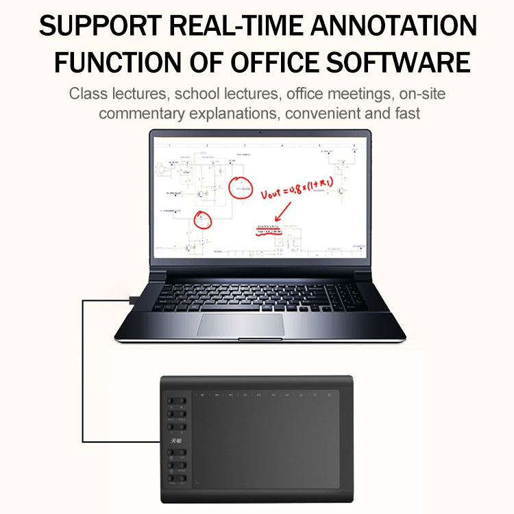 10Moons G10 Tablet con schermo digitale e penna passiva