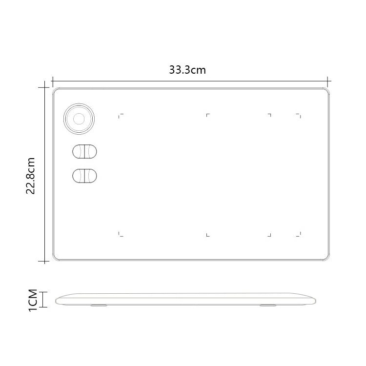 Tablet digitale 10Moons G20 con penna passiva 8192 livelli