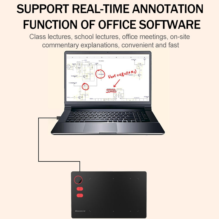 10Moons G20 Digital Tablet Can Connect With Mobile Phones And Tablets With Passive Pen 8192