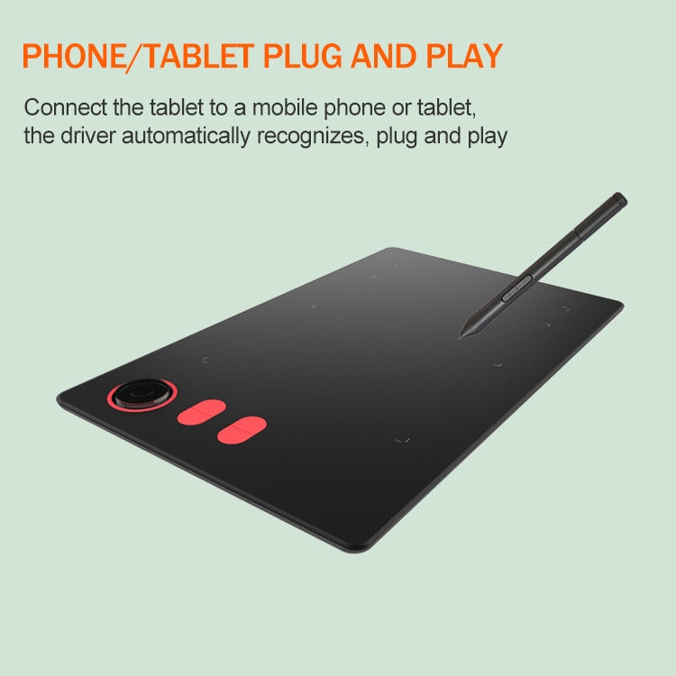 Tablet digitale 10Moons G20 con penna passiva 8192 livelli