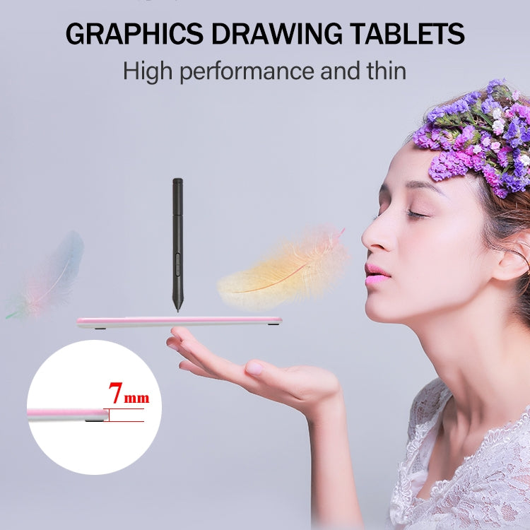 10Moons T503 graphics tablet can be connected to the mobile phone tablet with the passive pen 8192