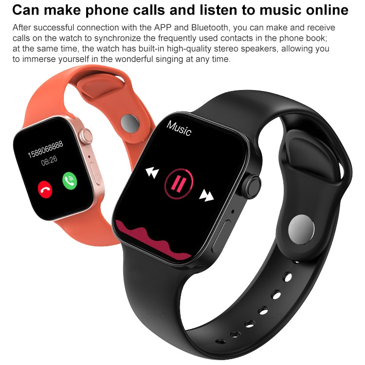 Braccialetto intelligente con schermo HD T500+MAX da 1,69 pollici, supporto per chiamate Bluetooth/monitoraggio della frequenza cardiaca
