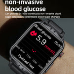 TK11P Schermo IPS da 1,83 pollici IP68 Orologio intelligente con cinturino in acciaio impermeabile, supporto monitoraggio dello stress / ECG, Steel Band (Black)