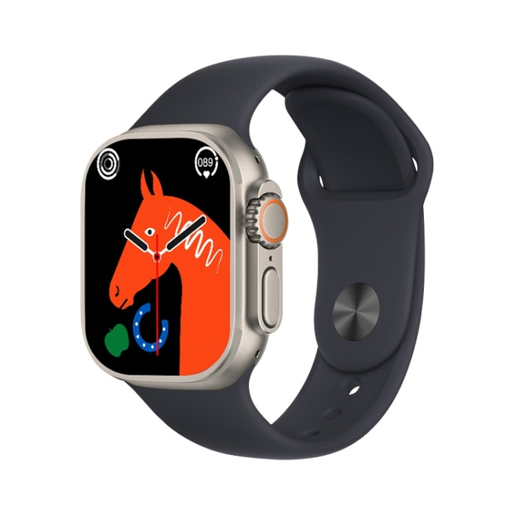 T800 Ultra 1,99 pollici Cinturino in silicone Smart Watch Supporto frequenza cardiaca / ECG, Silicone Band