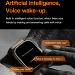T800 Ultra 1,99 pollici Cinturino in silicone Smart Watch Supporto frequenza cardiaca / ECG, Silicone Band