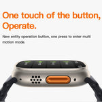 T800 Ultra 1,99 pollici Cinturino in silicone Smart Watch Supporto frequenza cardiaca / ECG, Silicone Band