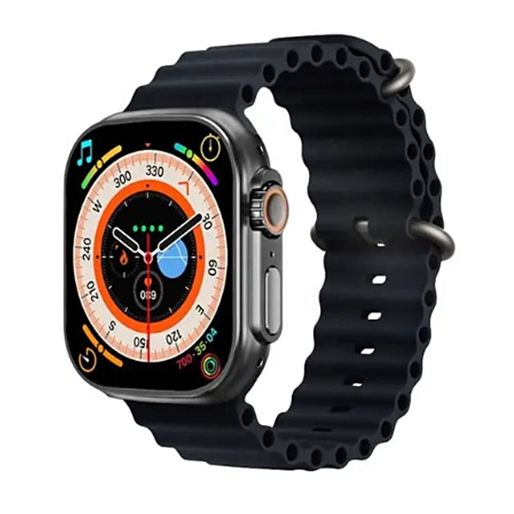 T800 Ultra 1,99 pollici Ocean Silicone Band Smart Watch Supporto Frequenza cardiaca / ECG, Ocean Silicone Band (Black), Ocean Silicone Band (White), Ocean Silicone Band (Yellow)